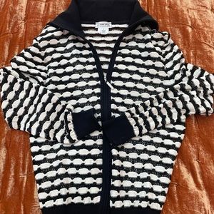 St John sport zip up wool blend cardigan